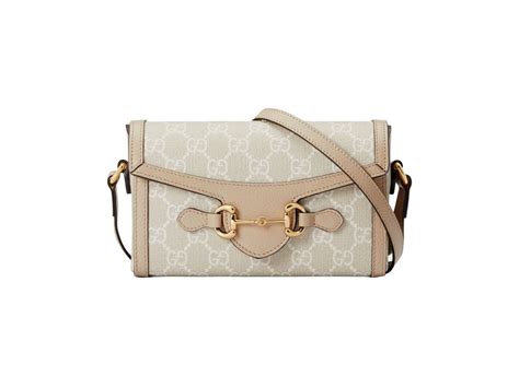 gucci horsebit 1955 mini bag beige and white|1955 horsebit shoulder bag.